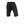 Load image into Gallery viewer, photo of black, 100% linen drop crotch shorts for men on white background.