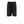 Load image into Gallery viewer, photo of front view of black linen bermuda on white background.