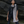 Load image into Gallery viewer, women standing in front of a black rock wearing a black and white tie dye linen scarf