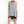 Load image into Gallery viewer, women wearing a light grey alter top with black leather detail around the neck paired with a black mini skirt.