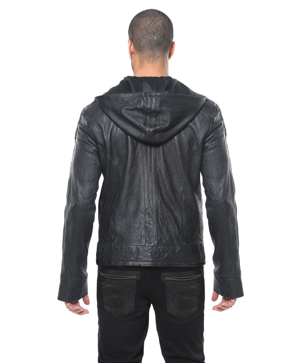 Elk Leather Hoody