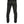 Load image into Gallery viewer, slim fitting black denim jeans with leather stripes, leather belt loops and leather piping around the pockets.