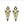 Load image into Gallery viewer, chevron earrings