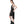 Load image into Gallery viewer, alt black dress. summer tank dress. Easy to wear relax fit asymmetrical tank dress made of very soft bamboo cotton blend.