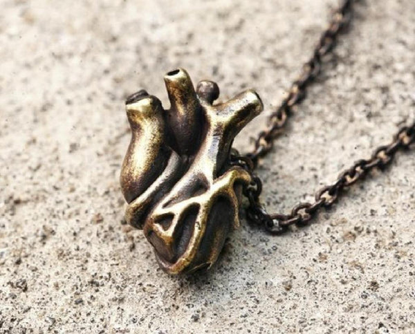 anatomical heart pendant.