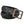 Cargar imagen en el visor de la galería, A black textured men's leather belt with a large, rectangular, antique bronze-toned buckle, coiled and presented on a solid white background.
