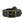 Cargar imagen en el visor de la galería, A black leather belt with a heavily distressed, textured bronze buckle and matching metal rivets, coiled on a white background.

