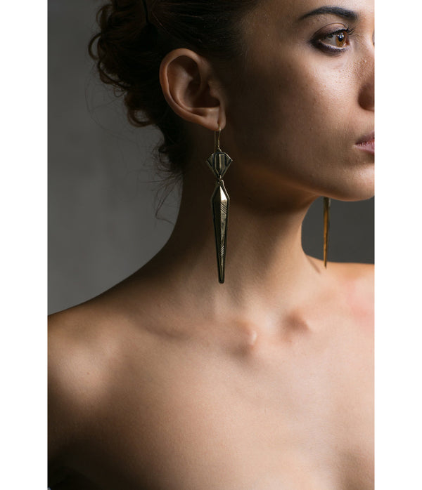 deco spire earrings