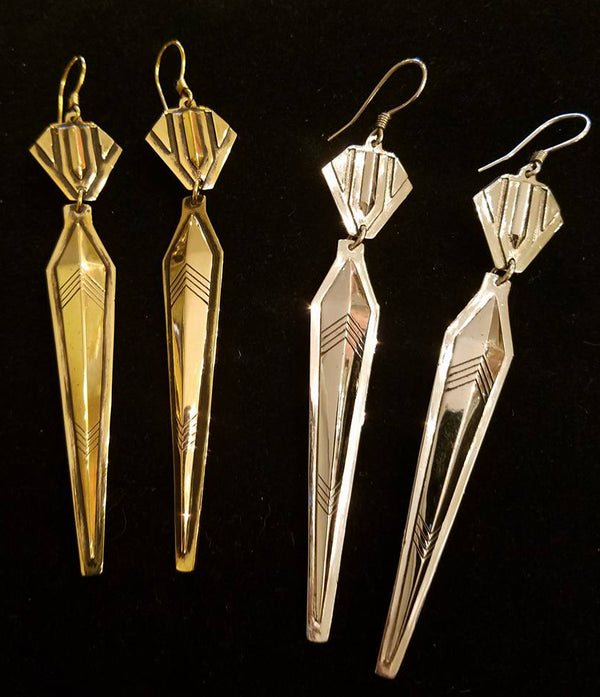 deco spire earrings