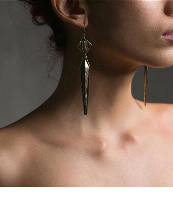 deco spire earrings