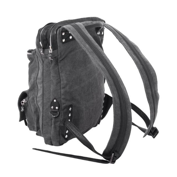 Triple claw back pack - Combo Denim/Leather